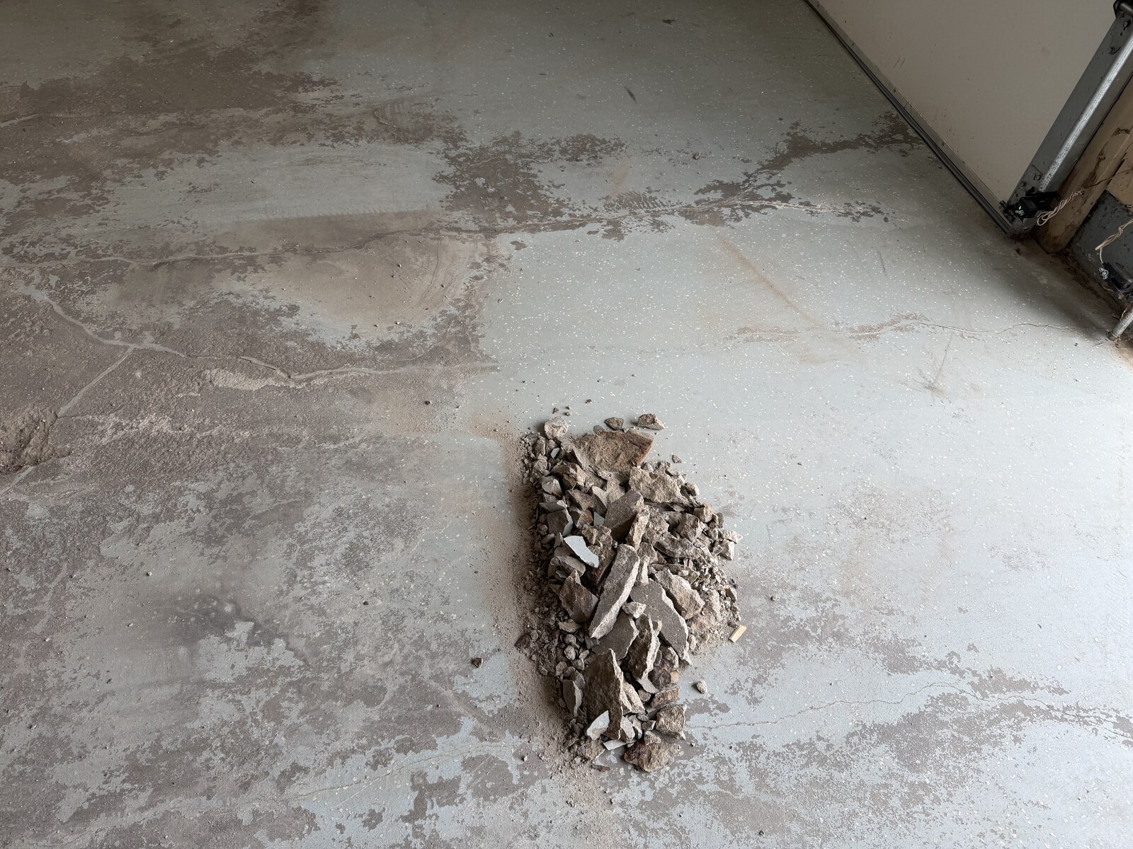Removed surface material collected during preparation.